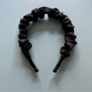 Black Satin Headband (NWOT)